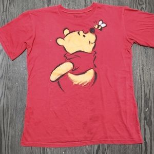 Disney Woman shirt Winnie the POOH size m red